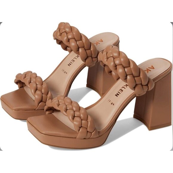 Anne Klein Shoes - Anne Klein Alexander Braided Leather Sandal Nude Size 6M